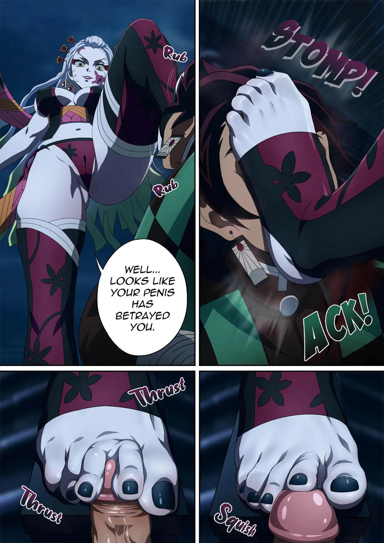 Daki’s Blood Demon Art: Trample 堕姫の血鬼術・紅蓮践踏 - Page 13