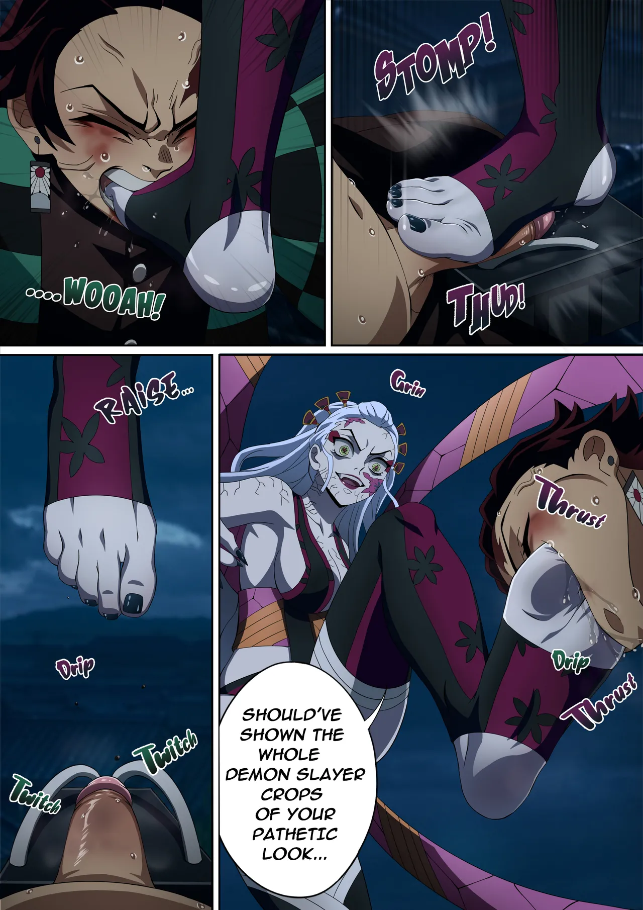 Daki’s Blood Demon Art: Trample 堕姫の血鬼術・紅蓮践踏 - Page 16