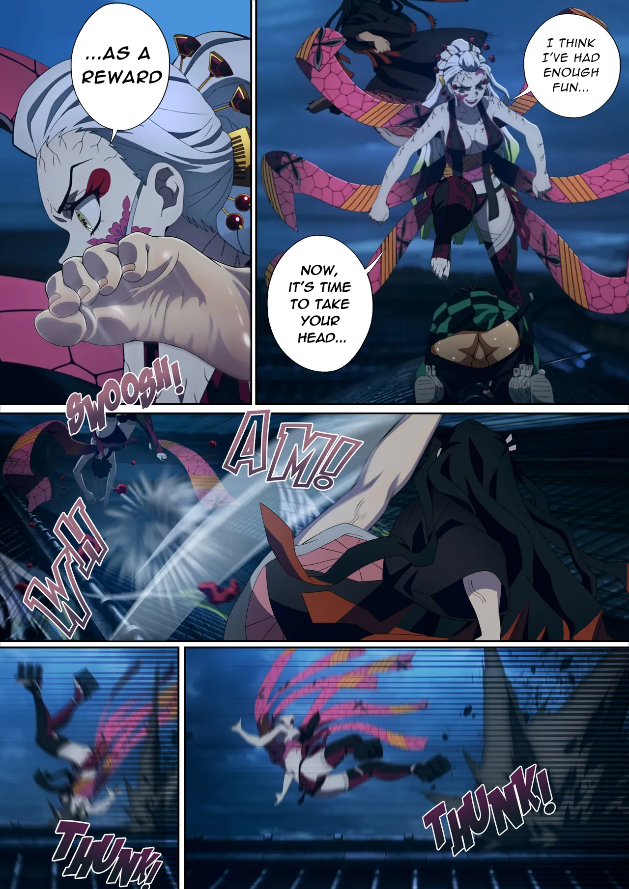 Daki’s Blood Demon Art: Trample 堕姫の血鬼術・紅蓮践踏 - Page 19