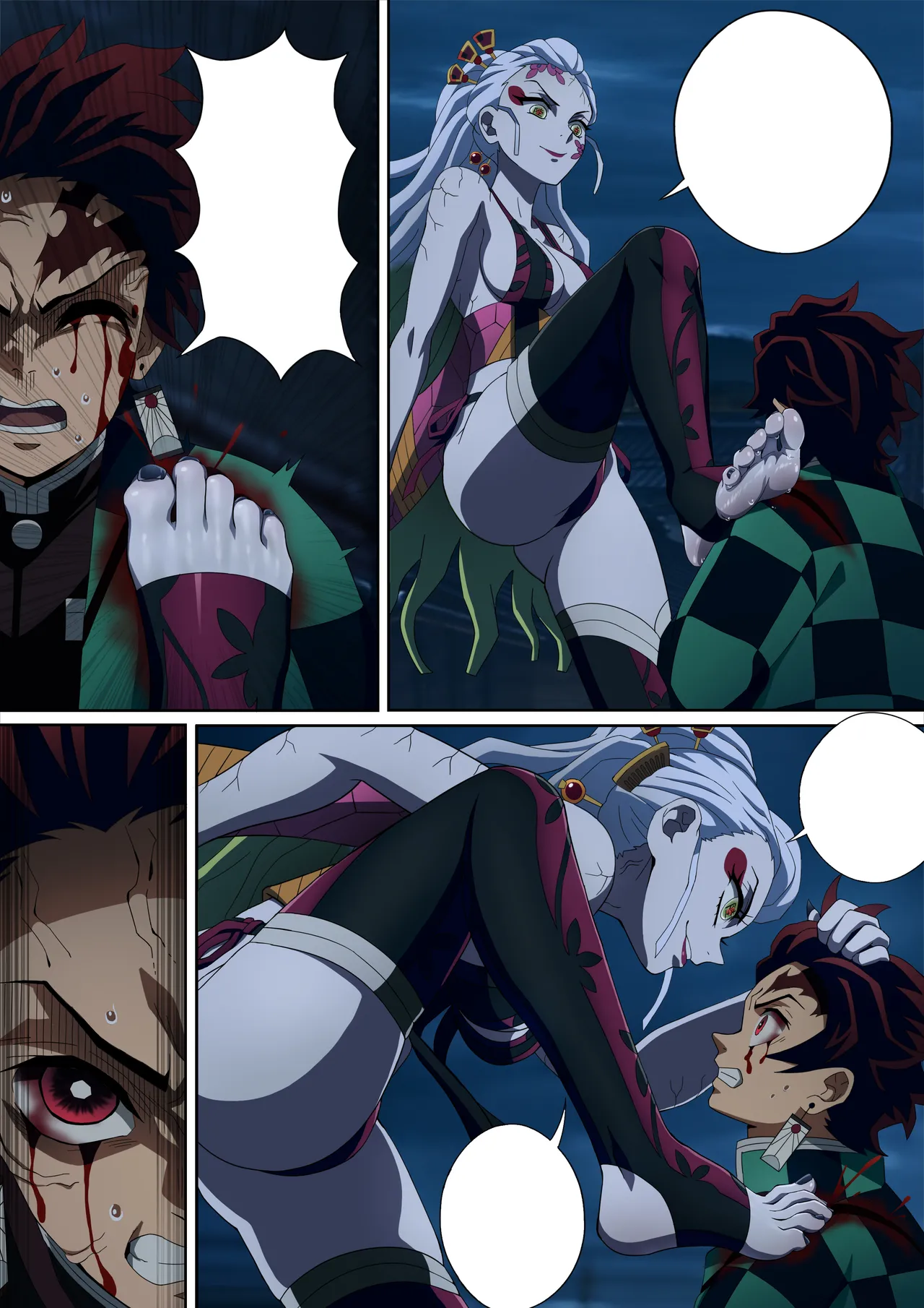 Daki’s Blood Demon Art: Trample 堕姫の血鬼術・紅蓮践踏 - Page 50