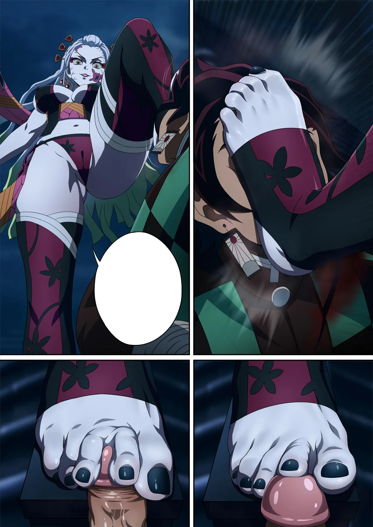 Daki’s Blood Demon Art: Trample 堕姫の血鬼術・紅蓮践踏 - Page 57