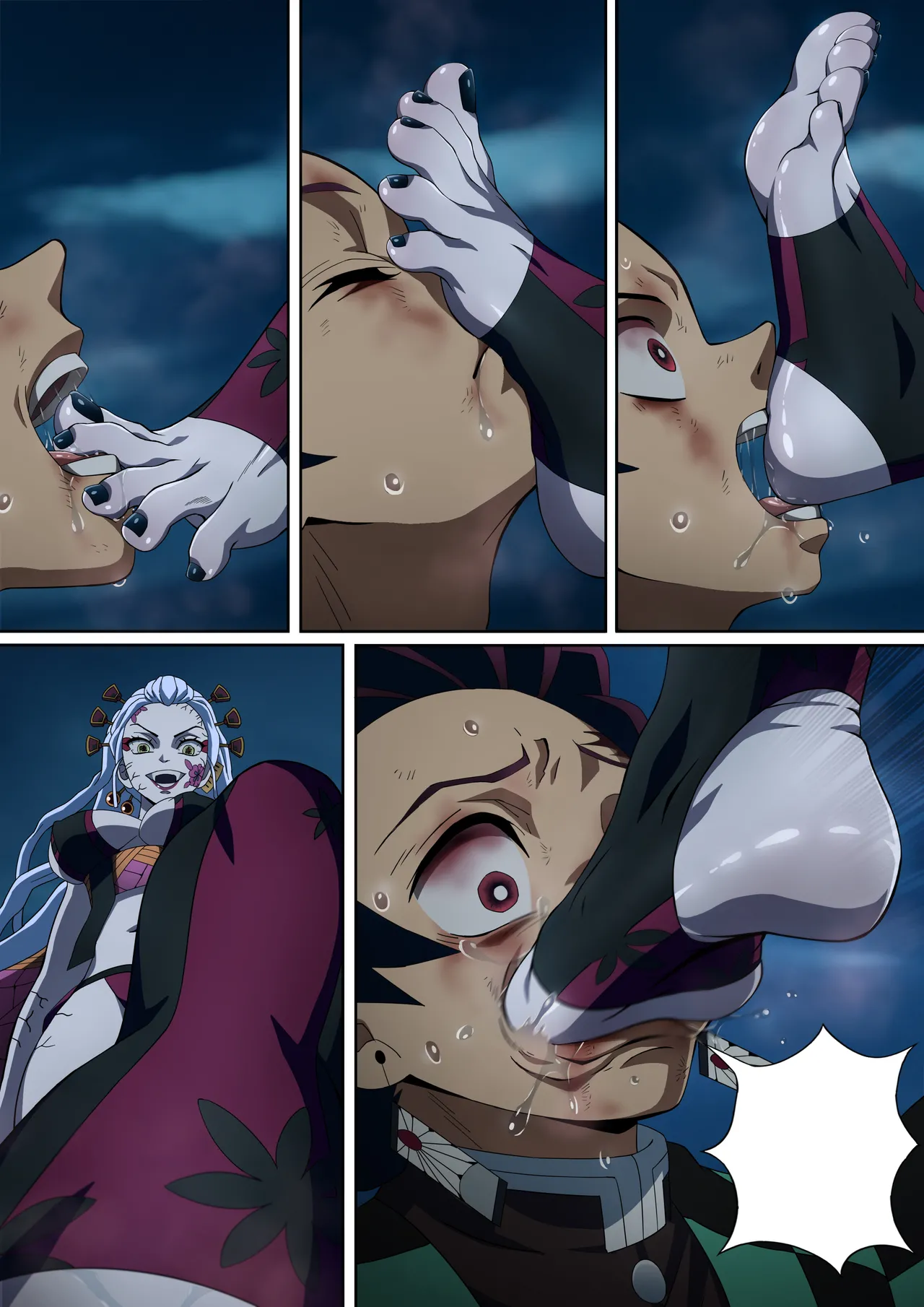 Daki’s Blood Demon Art: Trample 堕姫の血鬼術・紅蓮践踏 - Page 58