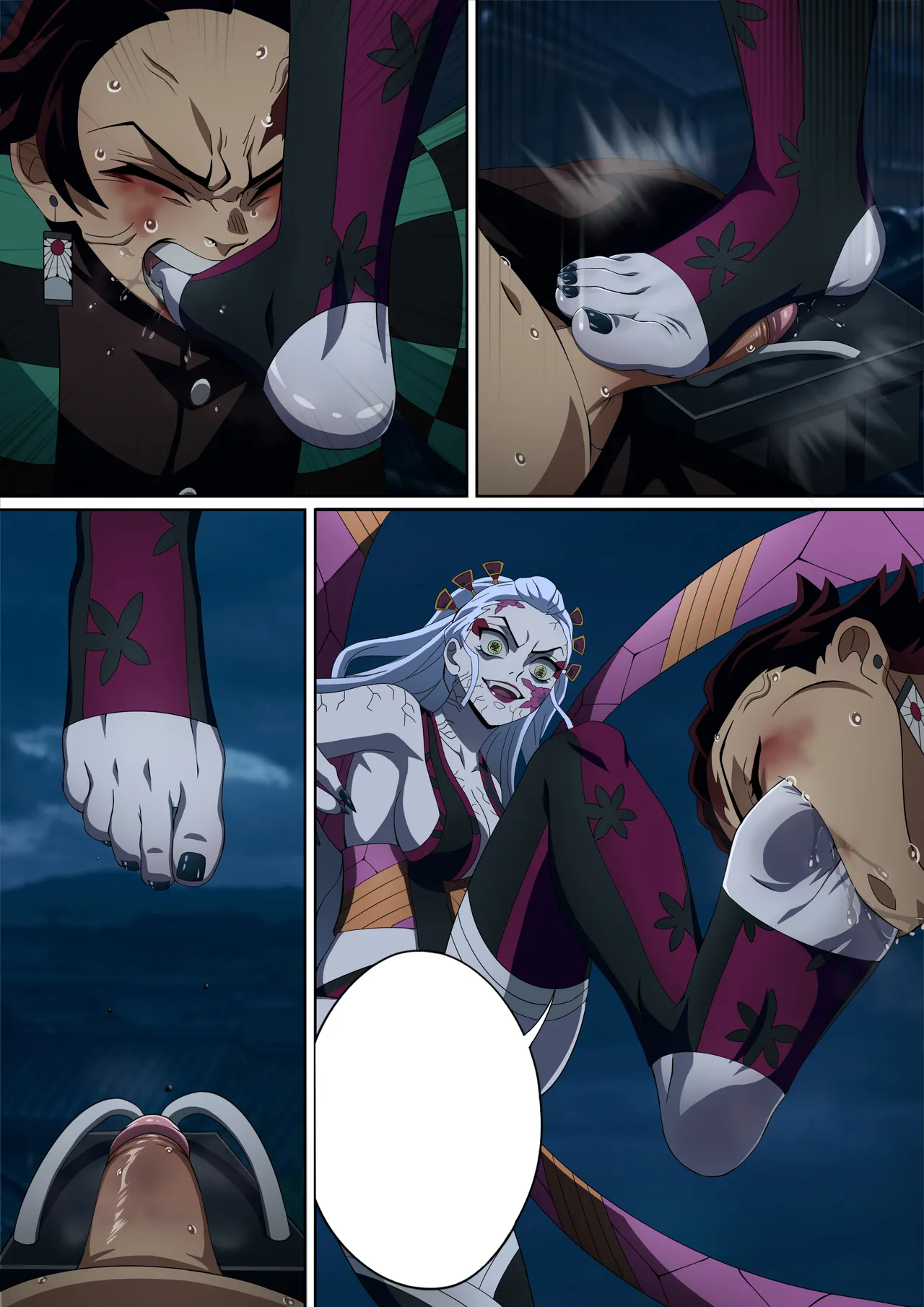 Daki’s Blood Demon Art: Trample 堕姫の血鬼術・紅蓮践踏 - Page 60